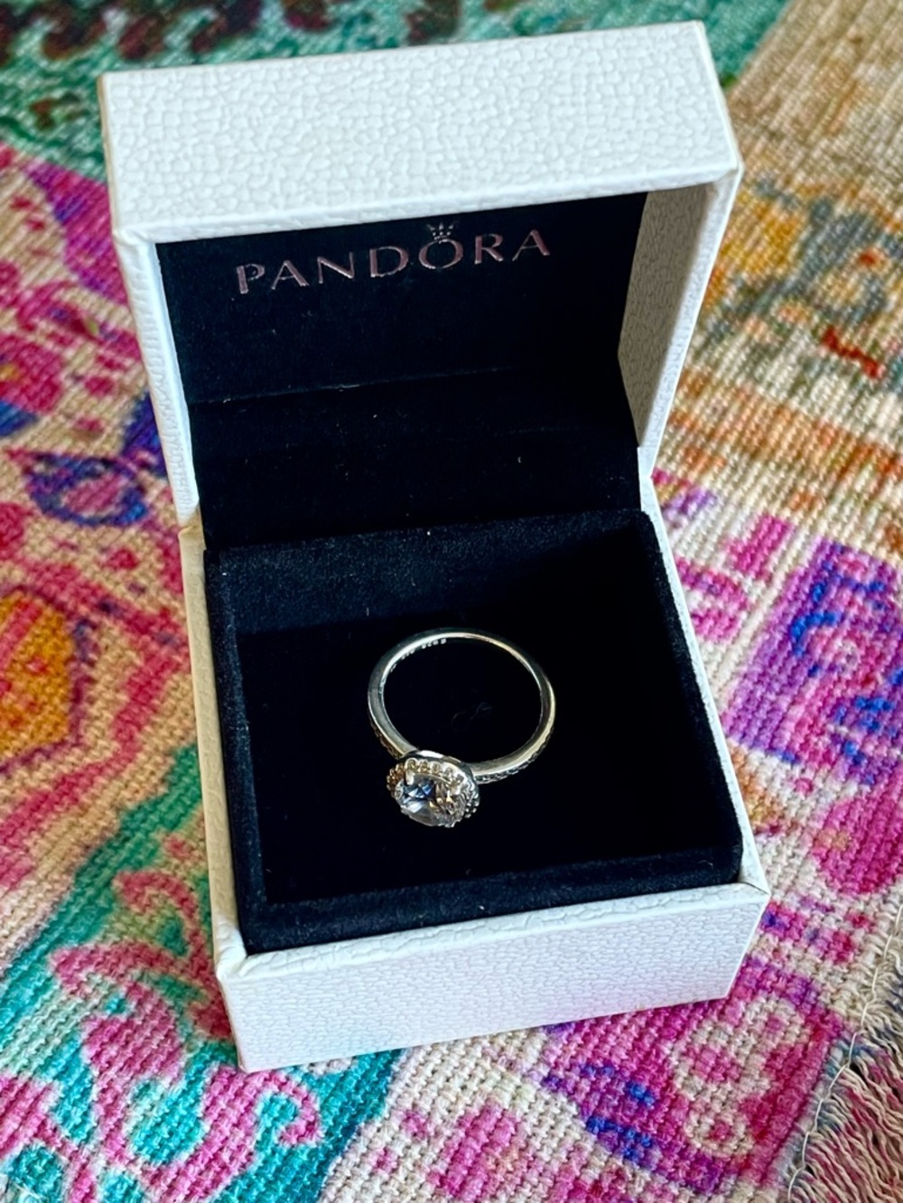 NEW Pandora 925 Sterling Silver Halo Ring Size: 5 Box Included - Picture 4 of 7